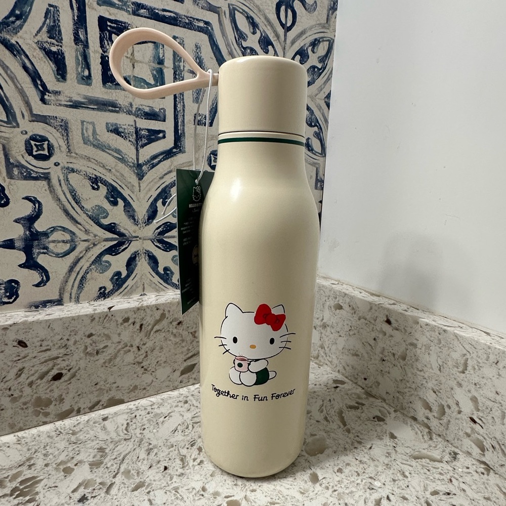 Starbucks Cream Hello Kitty Thermos